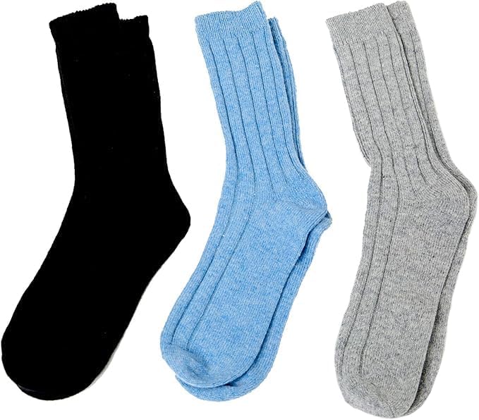 Women's Merino Wool Hiking Socks, Warm Winter Mid-Calf Socks, Cushioned Compression Work Socks, Moisture-Wicking Socks, 5-Pair Pack - Image 4